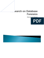 Database Forensics