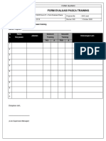 EHS CTP 007 SOP Form.07 Form Evaluasi Pasca Training