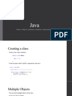 Java Classes - Objects