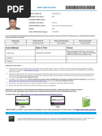 Exam Admit Card