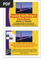 Apache Struts-Handling Request Parameters With Form Beans Struts 1.2 Version