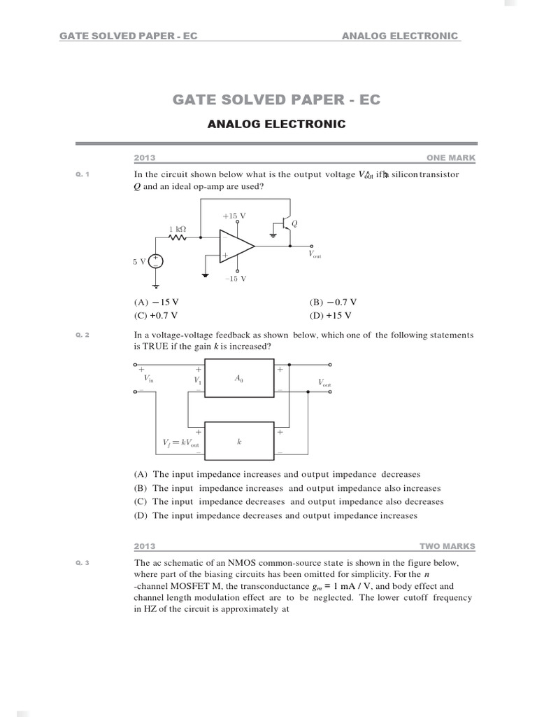 Circuit Design for Transistor Parameters | PDF | Electronic Circuits ...