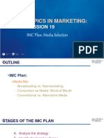 Topics in Marketing:: Session 19