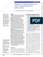 Role of Patients Family Members in End-Of-Life Co