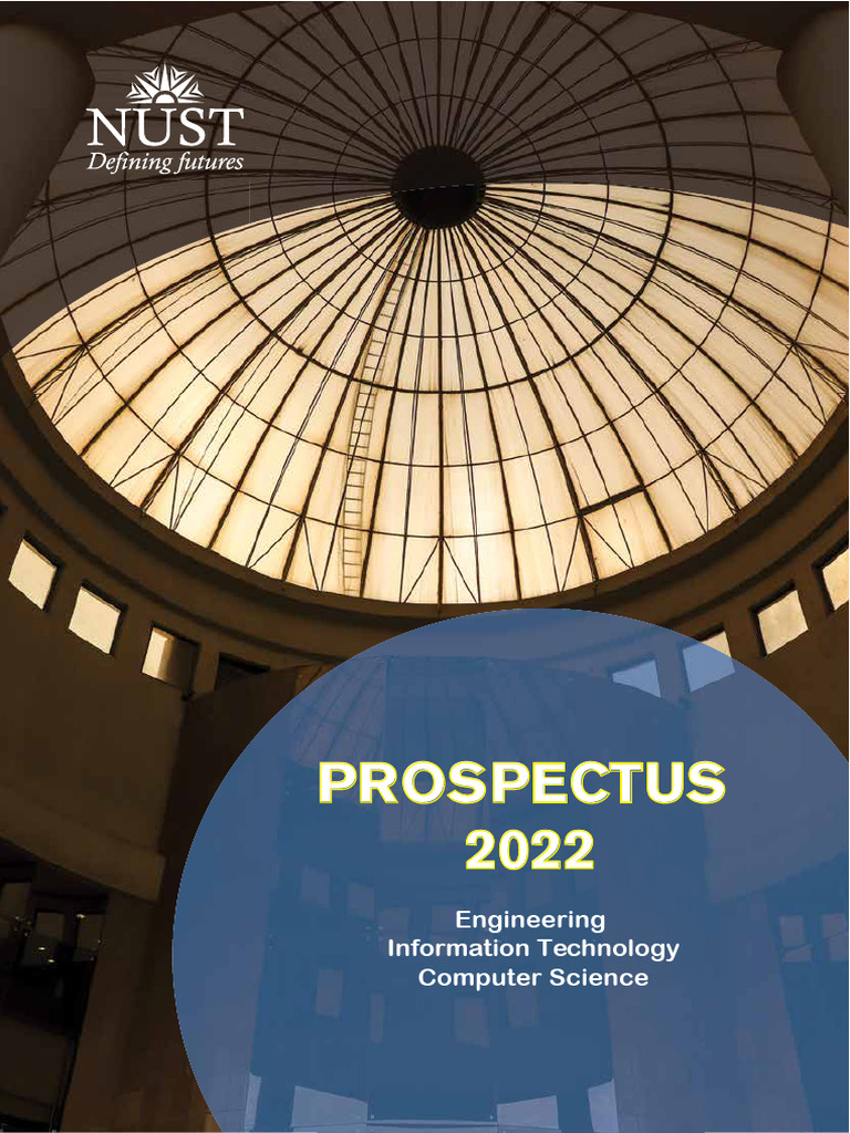 NUST 2022 Prospectus Overview | PDF | Engineering | University