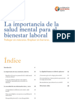 Importancia Salud Mental Bienestar Laboral