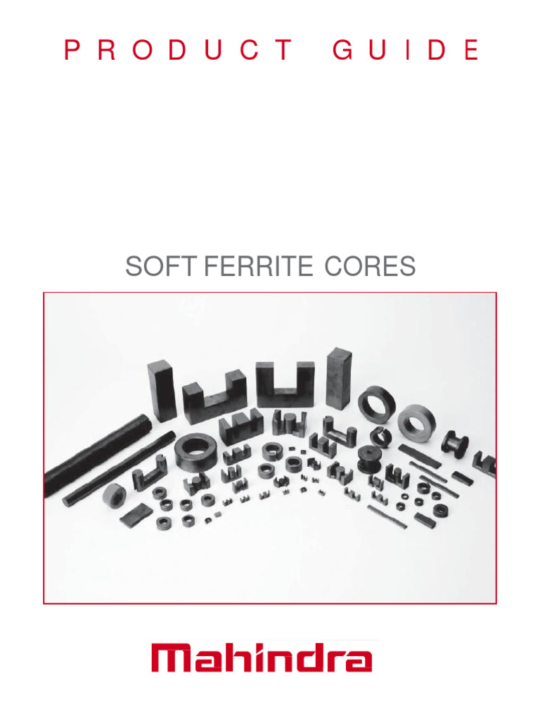MAHINDRA CIE SOFT FERRITE CORES PDF Density Transformer