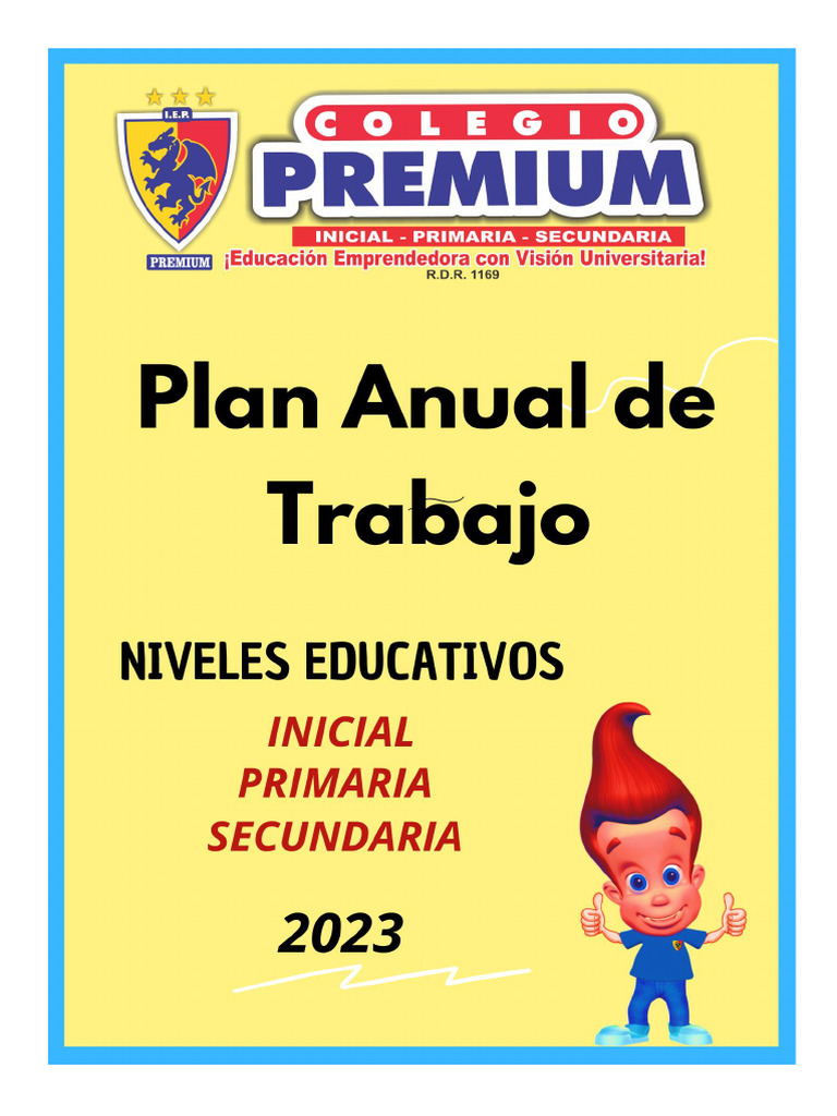 Plan Anual 22023 Actualizado | PDF | Educación de la primera infancia ...