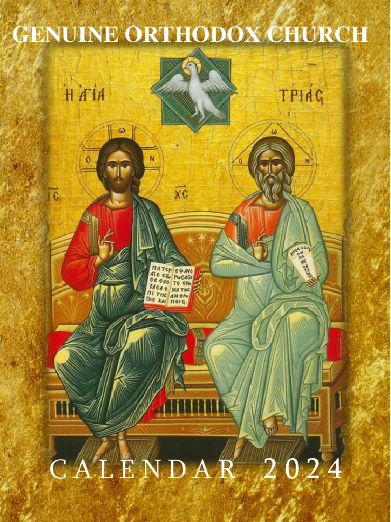 Orthodox Calendar 2024 PDF Eastern Orthodox Church Russian