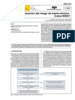 NTP 1189 Evaluación del riesgo de estrés térmico.Índice WBGT- 24-11-2023