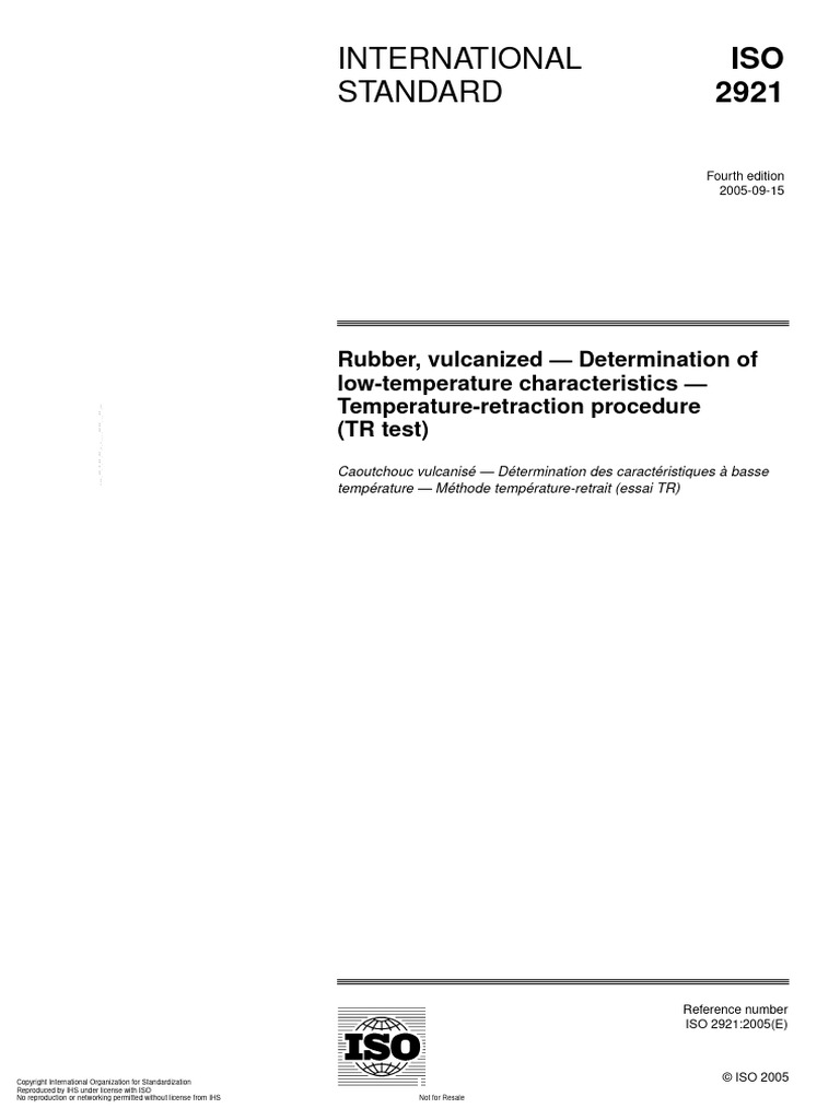 Iso 2921 | PDF