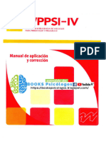 WPPSI IV Manual de Aplicación y Corrección