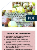 Health Benefits of School and Community Gardens