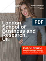 Level 4 Diploma in Tourism and Hospitality Management - Delivered Online by LSBR, UK