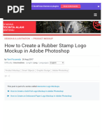 How To Create A Rubber Stamp Logo Mockup in Adobe Photoshop