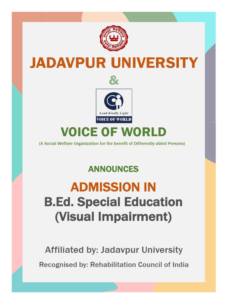 BED SPECIAL EDUCATION COURSE DETAILS intelligence overview