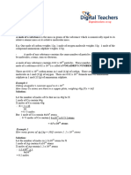 Mole Concept Moles Equations and Molarity