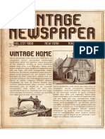 Vintage News Paper