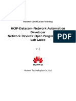 03 HCIP-Datacom-Network Devices' Open Programmability Lab Guide