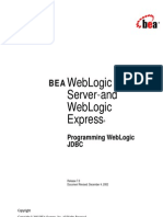 Programming WebLogic JDBC