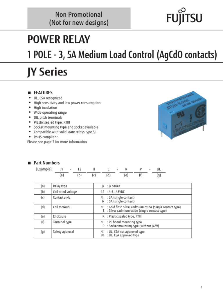 JY5HK Relay PDF Electrical Engineering Electricity