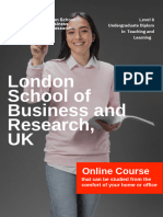 Level 6 Diploma in Teaching and Learning - Delivered Online by LSBR, UK