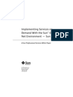 Implementing Services on Demand With the Sun  Open Net Environment - Sun ONE