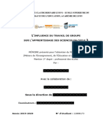 L'influence Du Travail de Groupe en Sciences