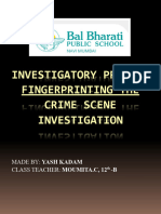 CRIME SCENE Yash