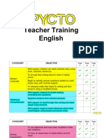 Pycto English Teacher Training Year 1-2-3