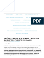 ¿Qué Hay en Mi Caja de Terapia - Más de 60 Suministros para OTs Escolares