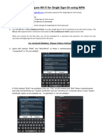 Wifi With Single Signon