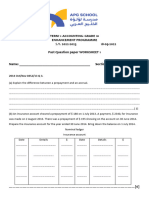 G 10 Past Paper WORKSHEET1