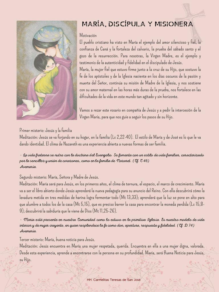 Discipula y Misionera 1 | PDF | María, madre de Jesús | Jesús