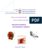 Sciences de La Matière Physique Option: Ingénierie Mécanique