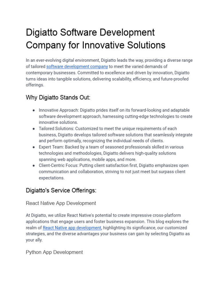 Software Development Company | PDF | Cross Platform Software | Web ...