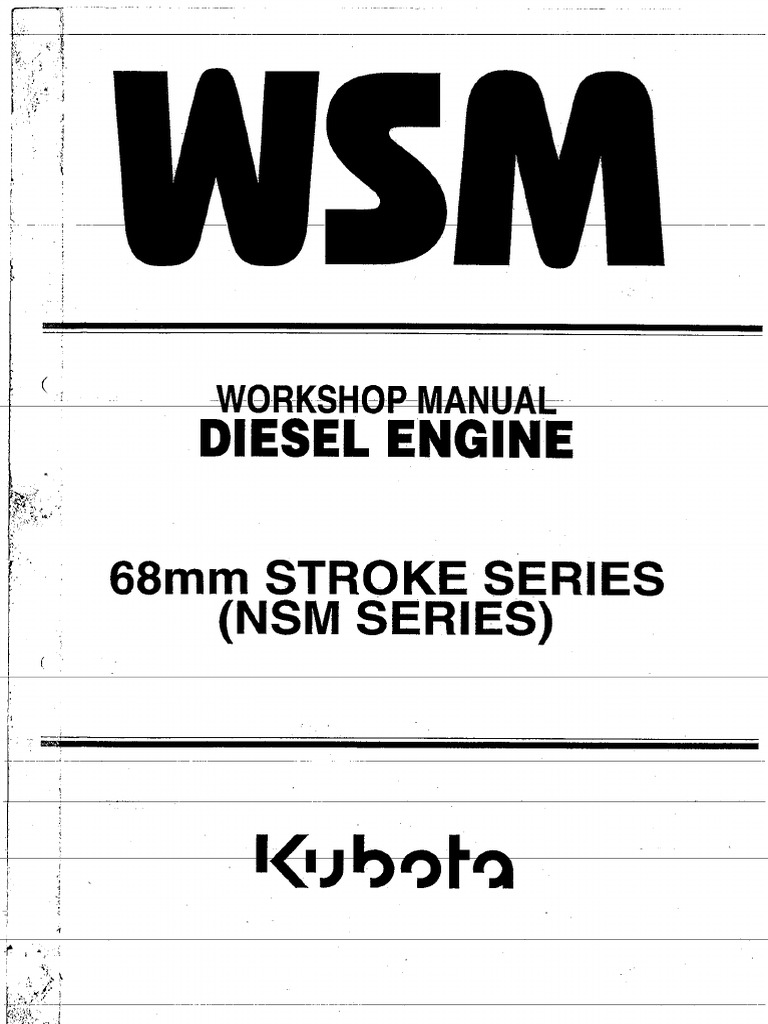 Kubota Service Manual PDF