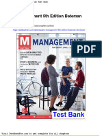 M Management 5th Edition Bateman Test Bank