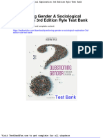 Questioning Gender A Sociological Exploration 3rd Edition Ryle Test Bank