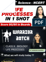 Life Processes - Class Notes - Warrior-Life Processes (Samridhi Mam) Warrior