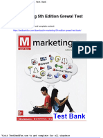 M Marketing 5th Edition Grewal Test Bank