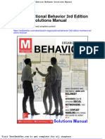 M Organizational Behavior 3rd Edition Mcshane Solutions Manual