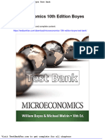 Microeconomics 10th Edition Boyes Test Bank
