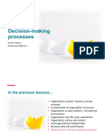 Lecture 8. Decision-Making Processes
