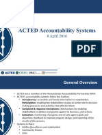 ACTED Accountability Systems: 8 April 2016