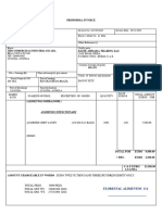 Proforma Invoice: Itbs-Comercio & Industria (Su) Lda