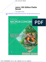 Microeconomics 13th Edition Parkin Solutions Manual