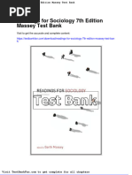 Readings For Sociology 7th Edition Massey Test Bank