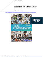 Real Communication 4th Edition Ohair Test Bank