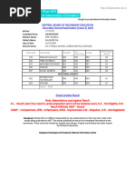 CBSE Class 10 Marksheet Sample 2024 | PDF